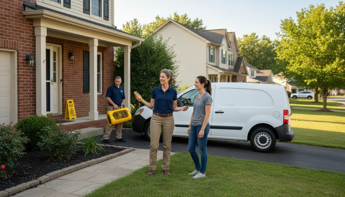 Residential water damage restoration in Hot Springs, AR